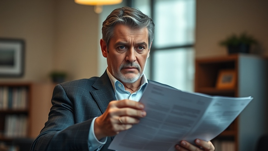 Middle-aged man holding legal documents, representing LLC benefits for pressure washing business setup.