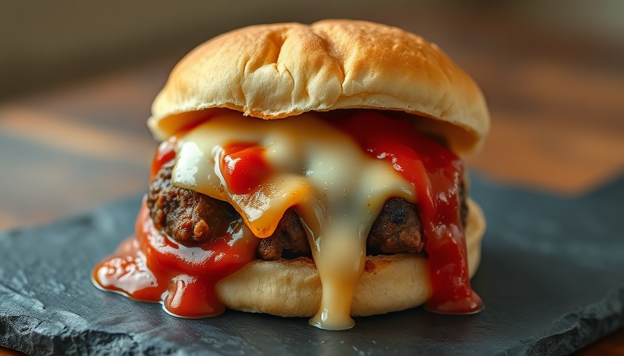 Delicious smoky meatball sliders with melted cheese.