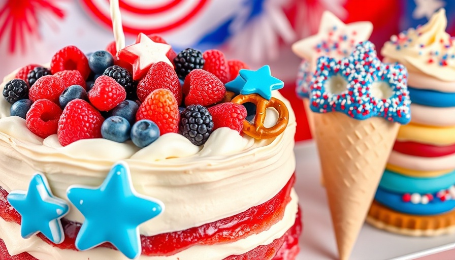 Colorful 4th of July kid-friendly recipes with berries and sprinkles.