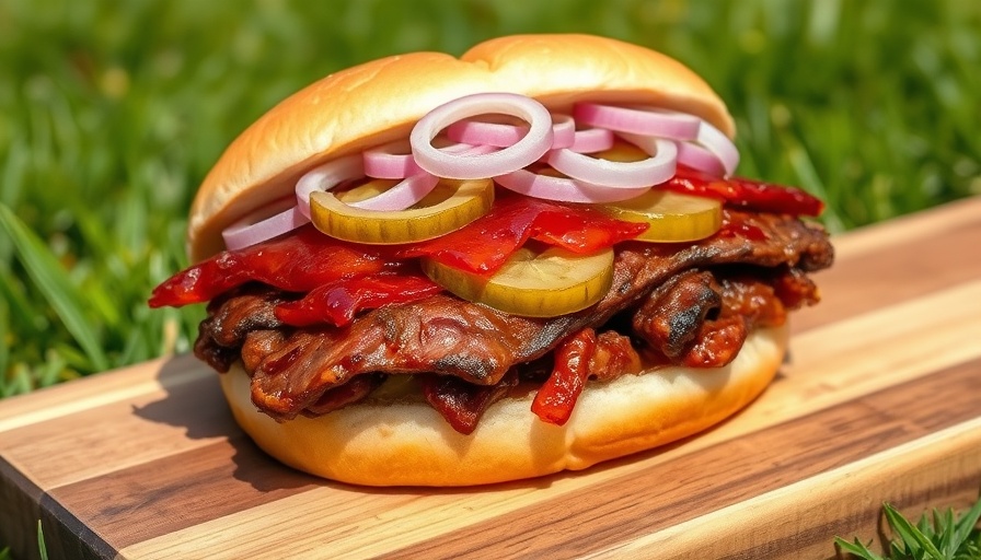 Delicious McRib BBQ sandwich recipe with onions and pickles.