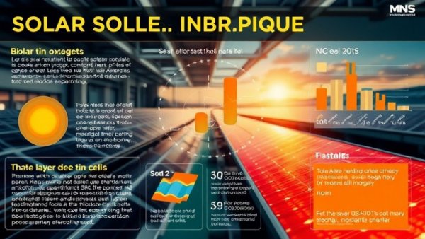 Infographic on bilayer tin oxide in solar cells showcasing diagrams and data.