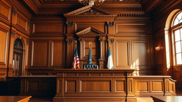 Empty courtroom highlighting withdrawal liability exemption for construction work.