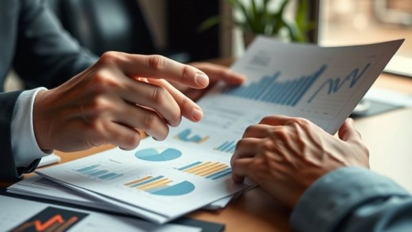 Hands reviewing OBBBA tax changes for contractors, financial documents