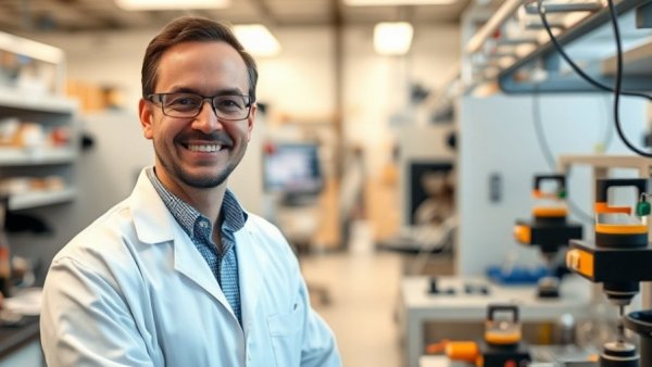 Scientist researching cadmium telluride photovoltaics in lab.