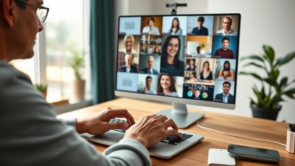 Progressive Design-Build virtual meeting on laptop with diverse participants.