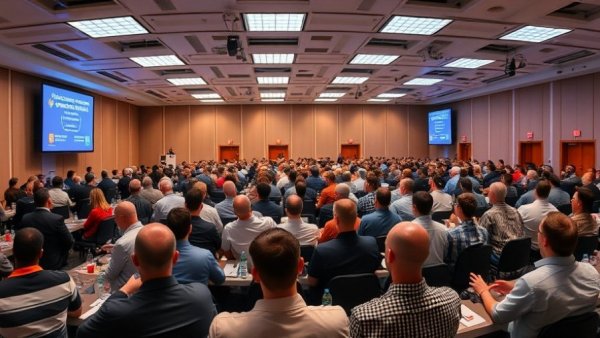 Attendees at a construction safety and health programming conference.