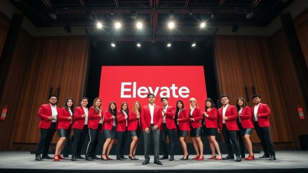 Elevate's 2026 Master Contractors posed on stage at an event.