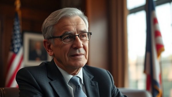 Thoughtful older man in suit, an inspiring figure on financial wisdom.