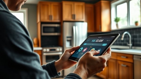 Smart home tablet control in modern kitchen guide