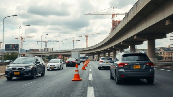 Highway Work Zone Safety Bill: busy road under construction.