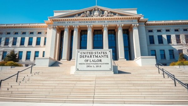 United States Department of Labor building in clear weather, AI Expansion in Apprenticeships.