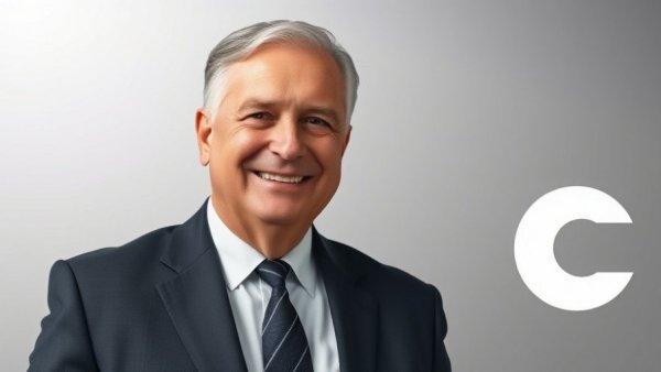Professional man smiling next to TopBuild logo, roofing industry context.