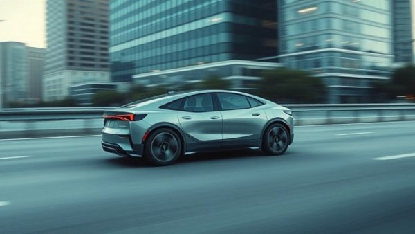 Stellantis vehicle on highway, highlighting production end at Poissy.