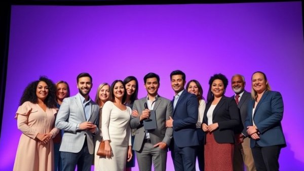 Sundt Construction safety program award ceremony with professionals on stage.
