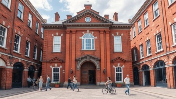 Town hall in Thurrock, vibrant urban setting.