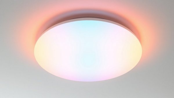 Govee Ceiling Light Ultra displaying colorful gradient.