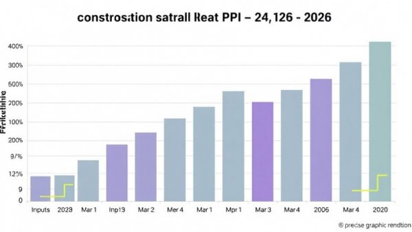 Bar chart of construction materials PPI changes affecting home construction.
