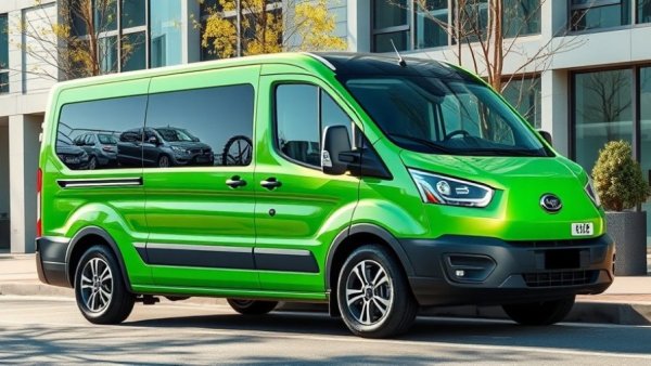 South Korea National Police Agency electric van parked in urban setting.