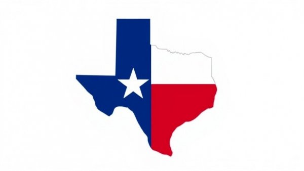 Simplified Texas flag icon symbolizing state pride.