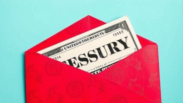 United States Treasury check in red envelope, May Social Security Payment Schedule