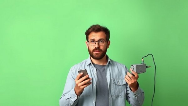 Man demonstrating electricity device, discussing Microinverters vs Power Optimizers.