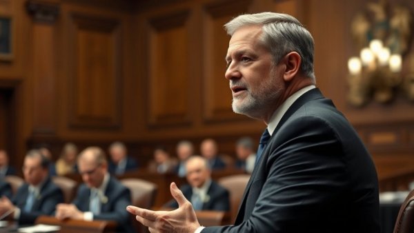 Man in a suit gestures during a committee meeting about domestic energy supply.