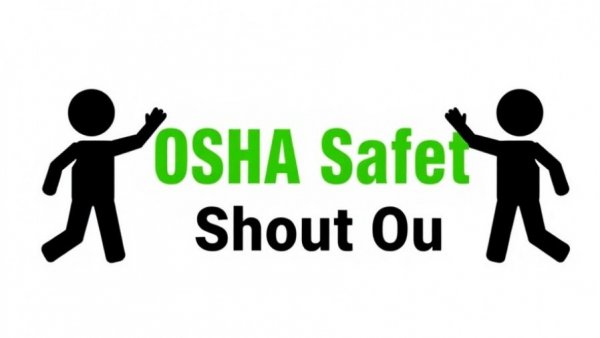 OSHA Safety Shout-Out Challenge logo with high-five.