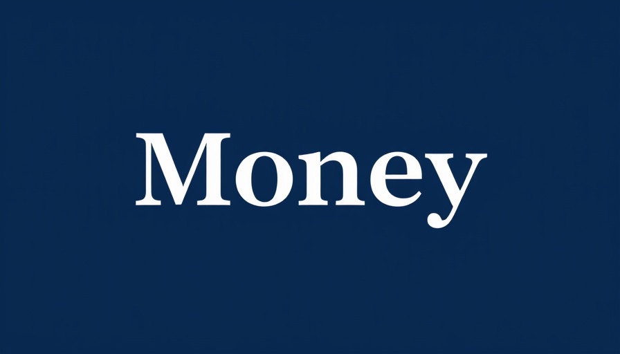 Minimalistic Money logo on a blue background for Best RV Insurance Companies.