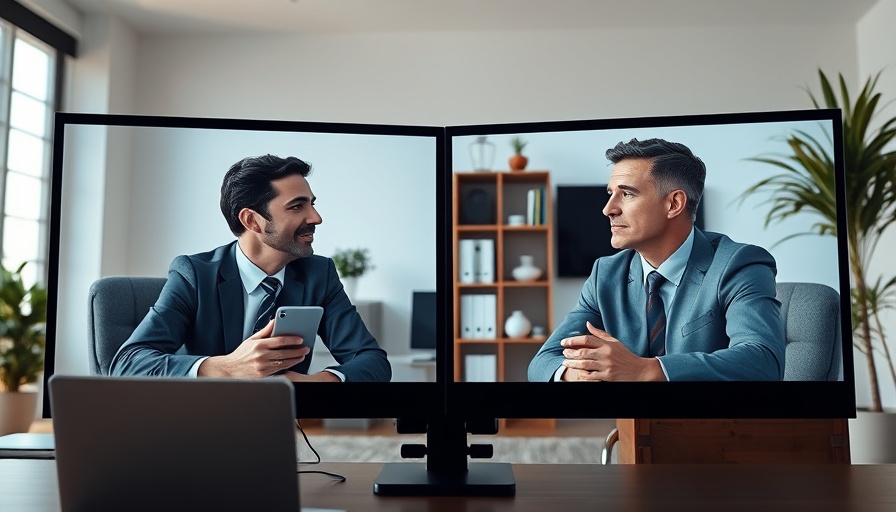Virtual meeting discussing understanding battery systems, two professionals in a split-screen.