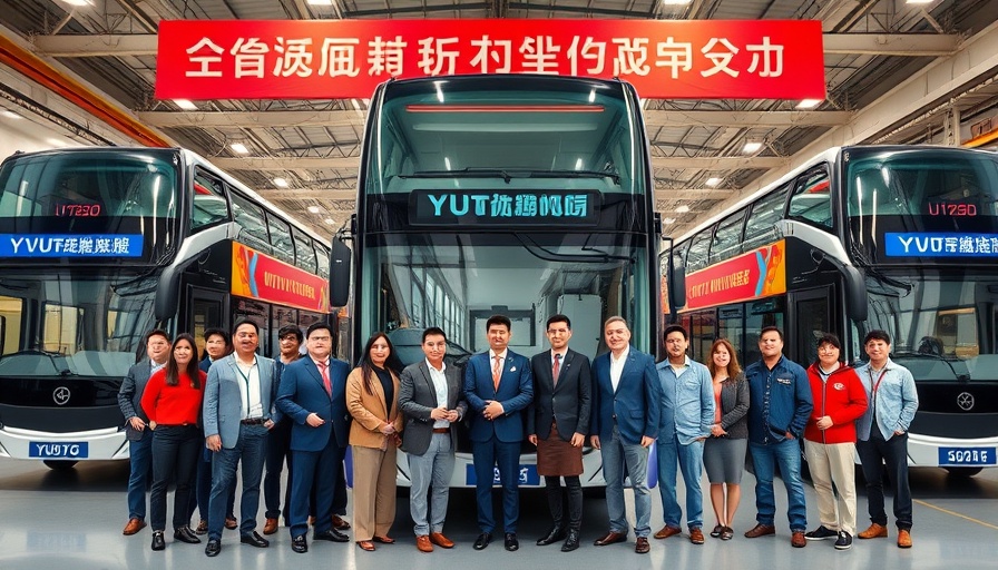 Yutong U12DD electric double-decker premiere ceremony in factory