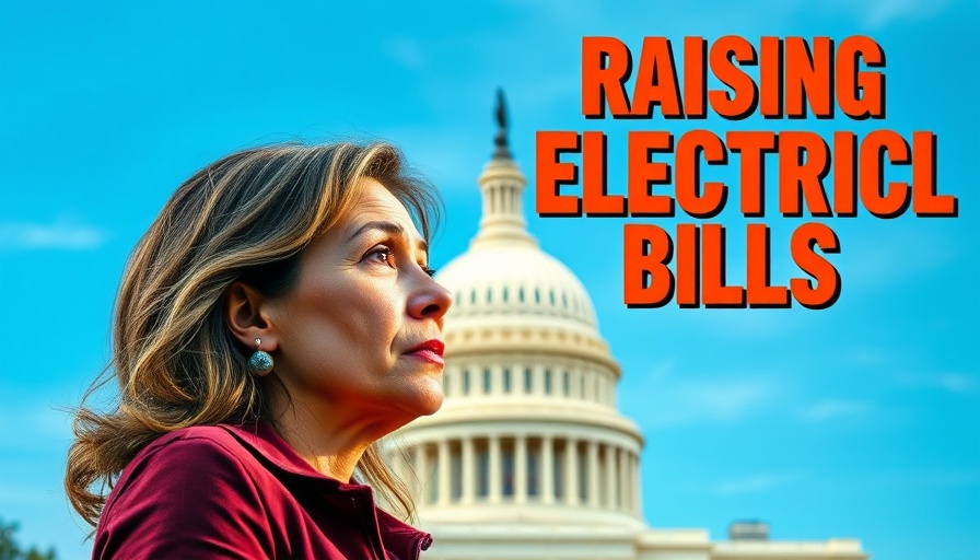 Concerned woman with text on solar tax credit, U.S. Capitol background.