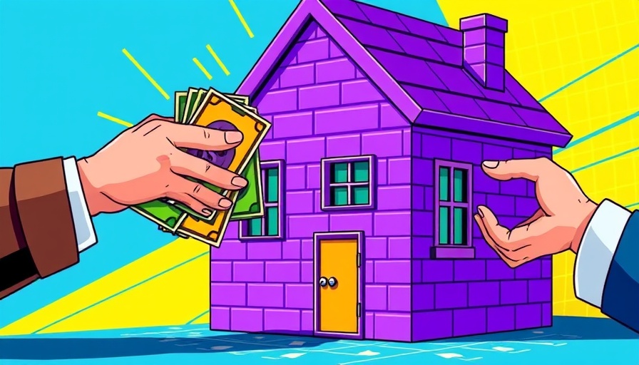 Impact of home sales drop on solar investment visualized with colorful currency exchange.