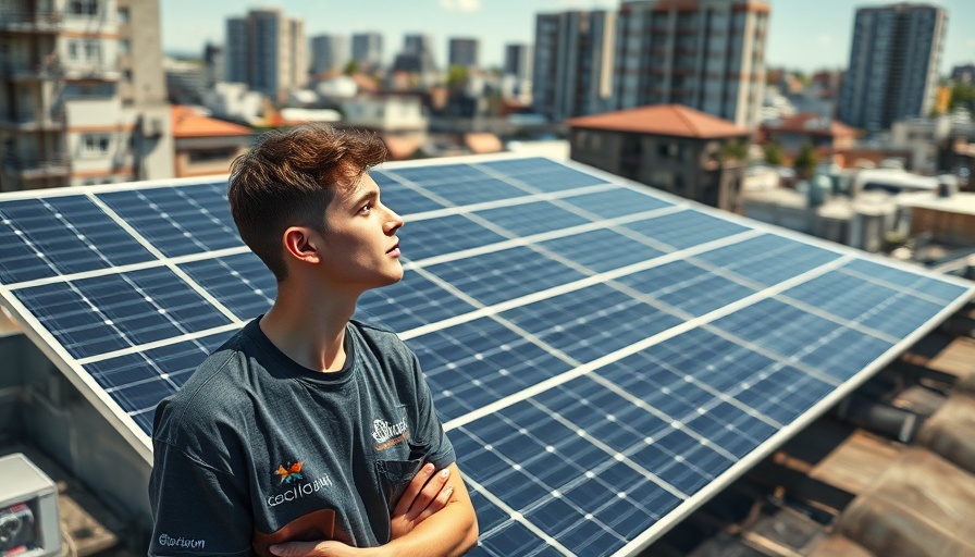 Impact of the Solar Tax Credit Repeal: Man observing solar panels.