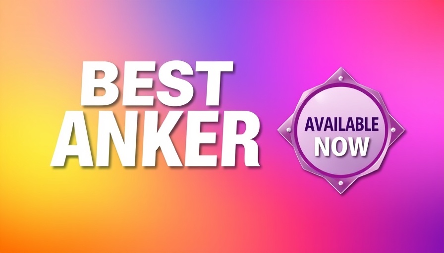 Vibrant Anker Memorial Day Deals graphic with bold text and gradient background.