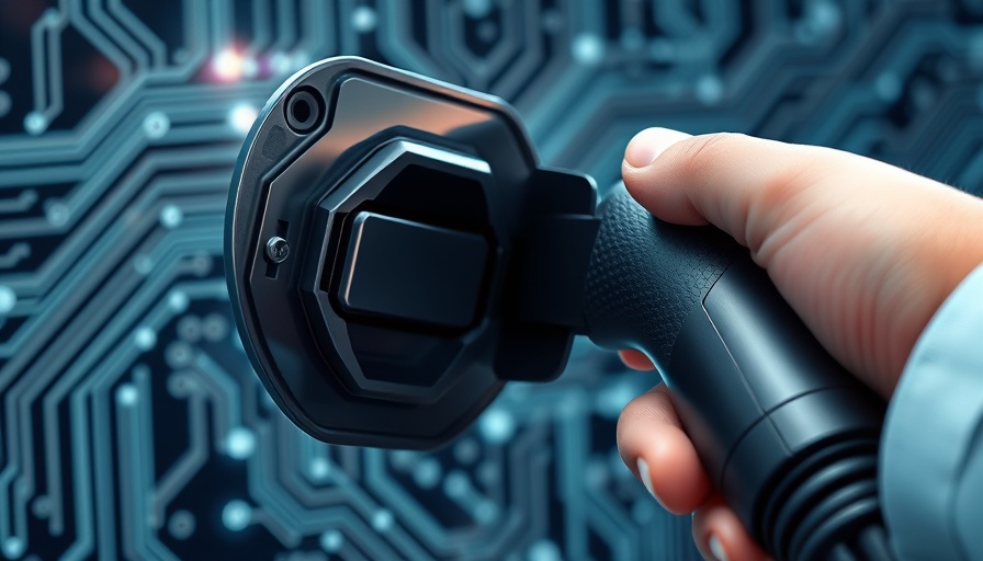 Megawatt charging infrastructure connector close-up.