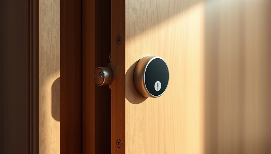 Modern smart lock on a wooden door. Best Cheap Smart Locks for 2025.
