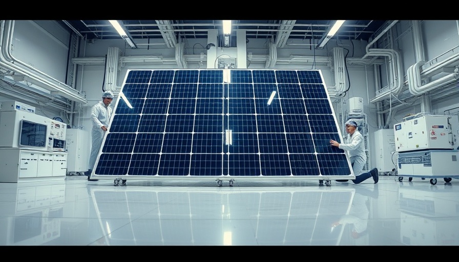 NASA solar panel installation for Roman Space Telescope in high-tech lab.