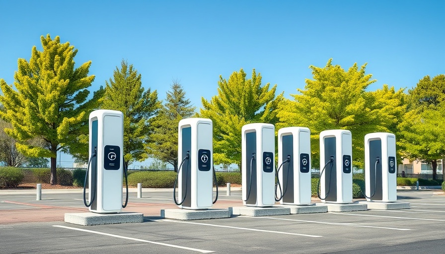 Modern EV charging stations highlighting US EV charging infrastructure growth 2025.