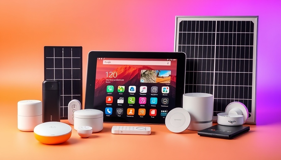 Amazon Fire Tablet Deals: Modern tech gadgets on gradient background.