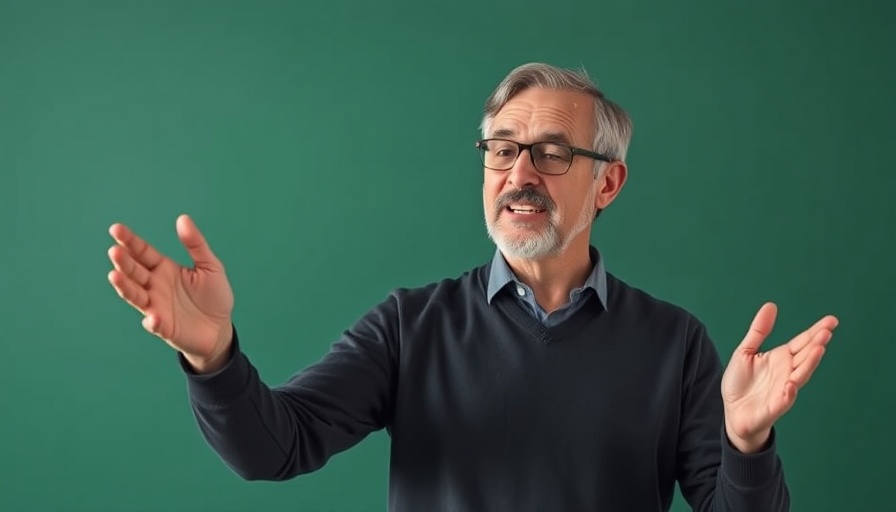 Man explaining solar performance differences in a video.