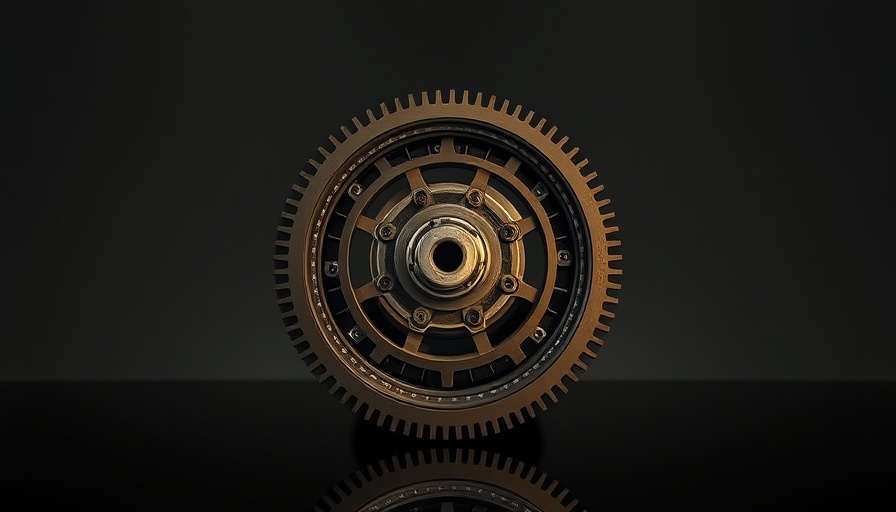 Advanced flywheel system for energy stability, showcasing precision.