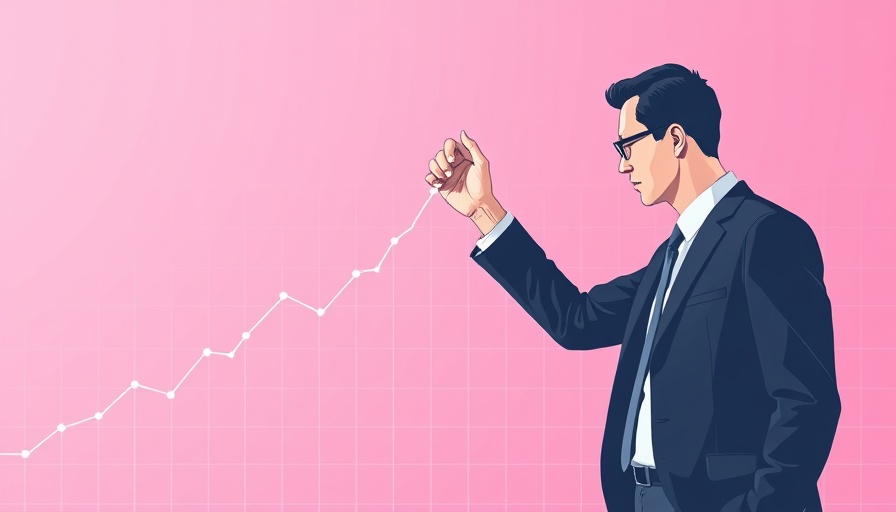 Investor analyzing growth chart for alternative assets.