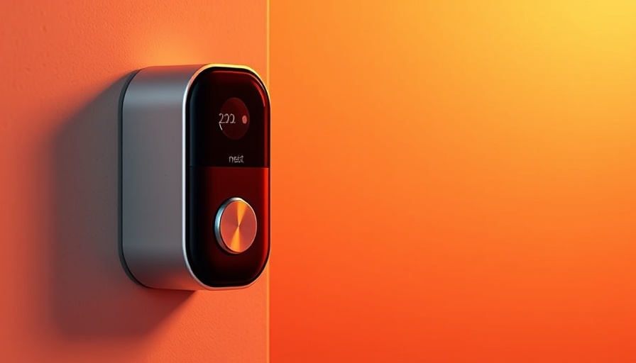 Nest wireless doorbell showcased in vibrant background, highlighting deals.
