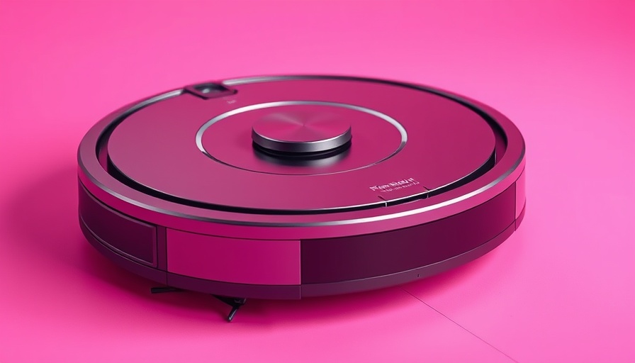 Sleek robot vacuum on vibrant background; perfect for robot vacuum deals Prime Day.