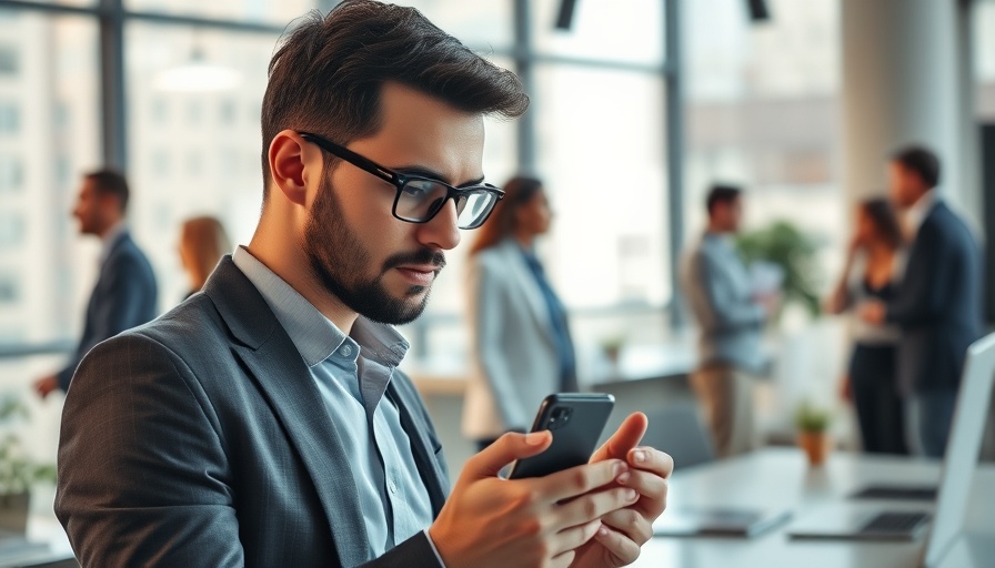 Focused professional in office, highlighting workplace security risks.