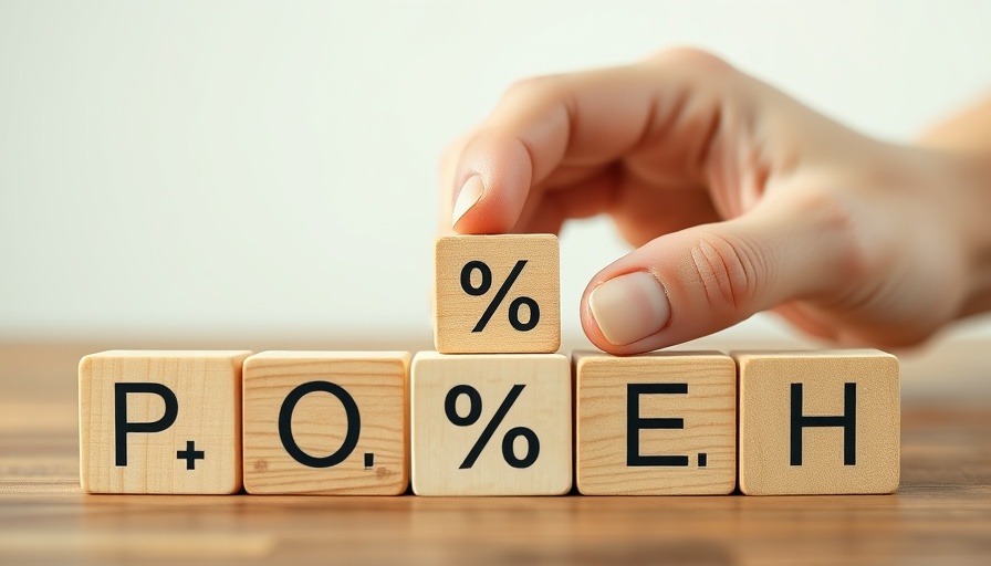 Wooden blocks showing percentage and arrow symbols for interest rate buydows.