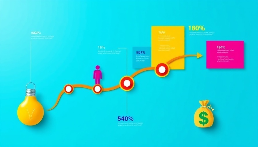 Infographic depicting Sales Pipeline Automation symbols on a blue background.