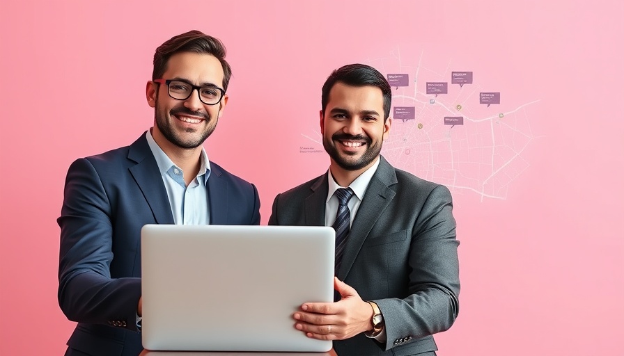 Businessmen with laptop showing real estate listings, Zillow Private Listings Policy Compliance.