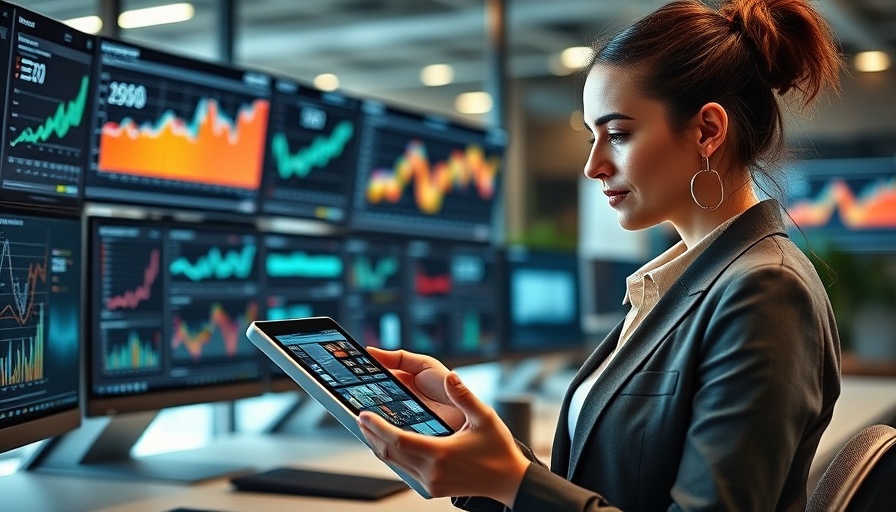 Q4 Attribution Under Pressure: Woman analyzing data in office.