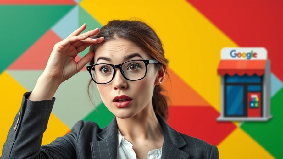 Surprised woman realizing Google Business Profile mistakes for real estate